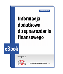 Informacja dodatkowa do sprawozdania finansowego