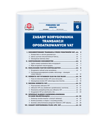Zasady korygowania transakcji opodatkowanych VAT