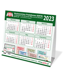 Kalendarz biurkowy na 2023 rok