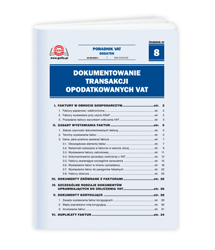 Dokumentowanie transakcji opodatkowanych VAT